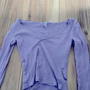 V neck long sleeve